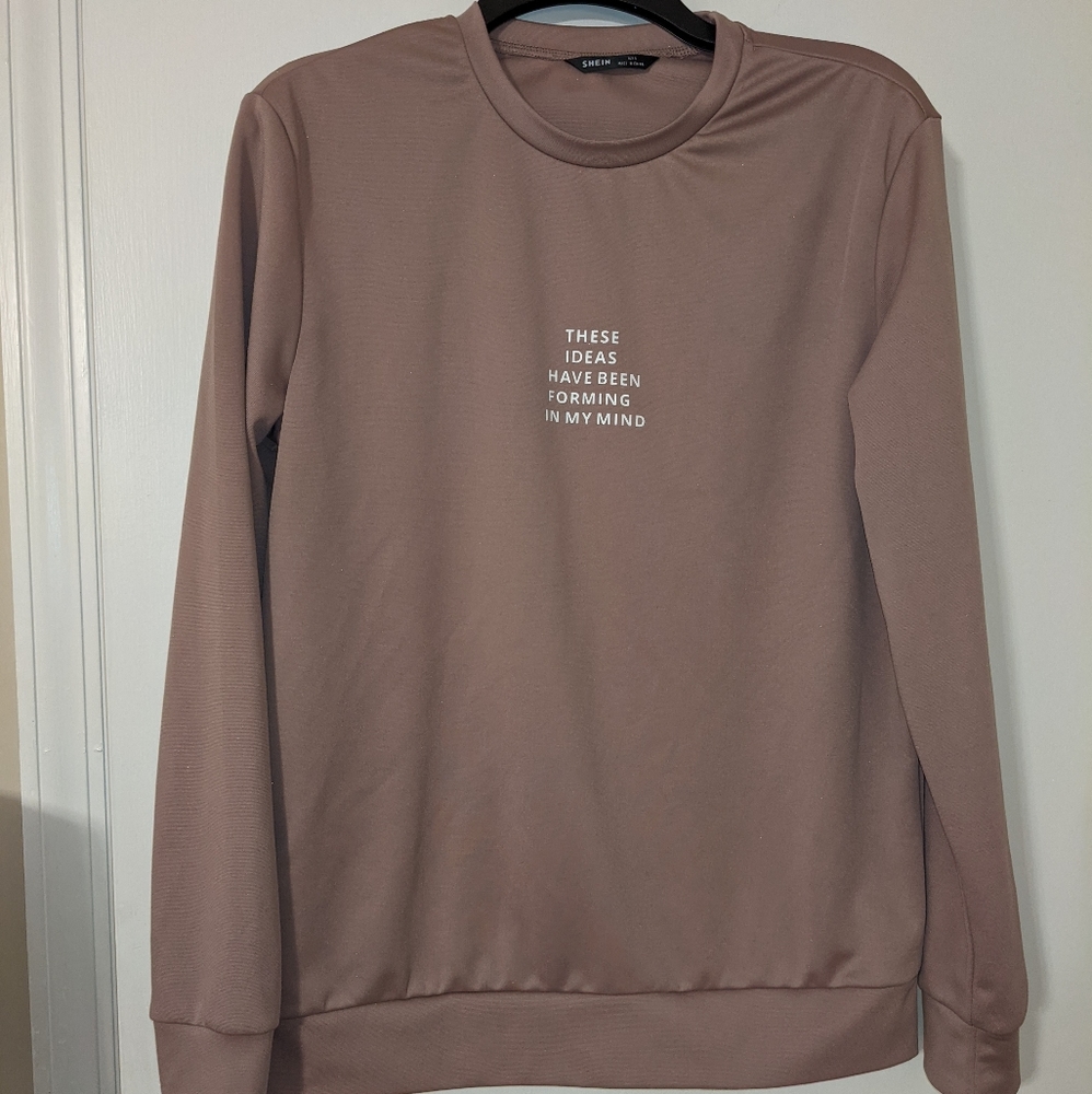 Slogan Graphic Drop
Shoulder Sweatshirt